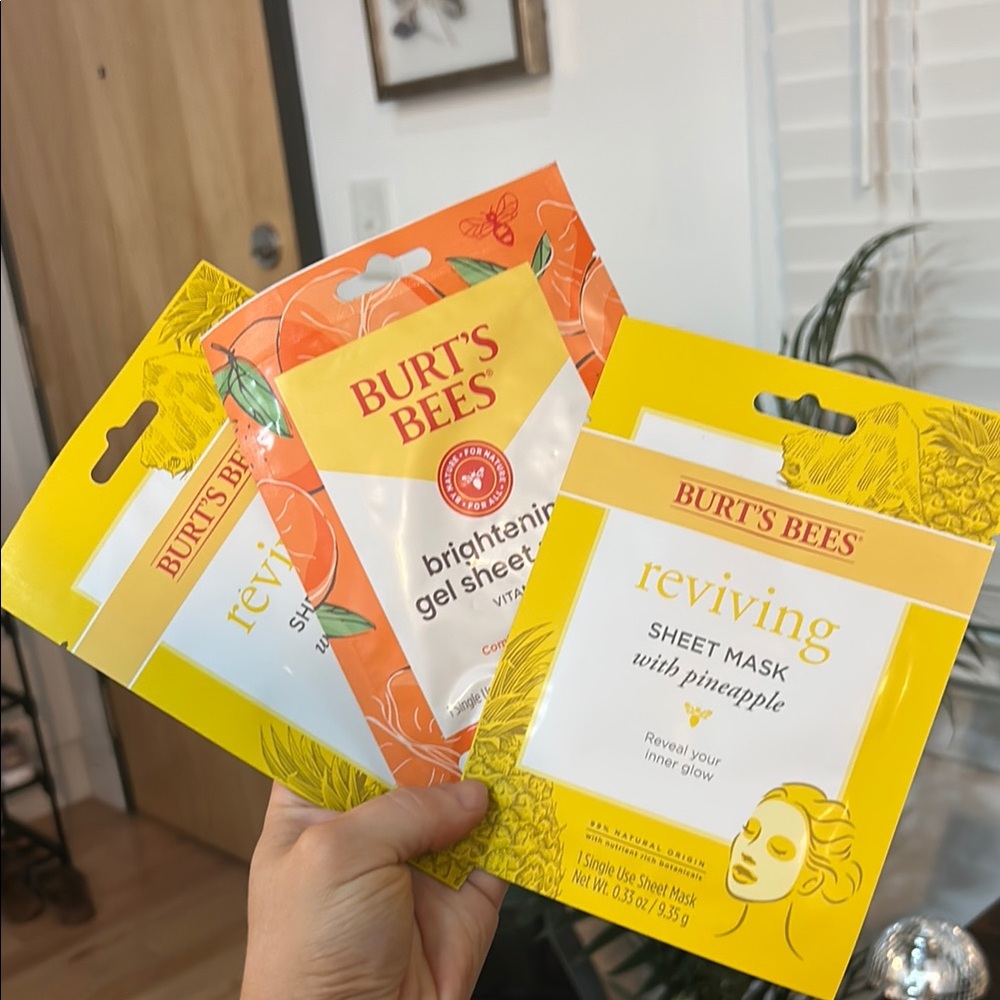 Burt's Bees Orange and Yellow Skincare Mask